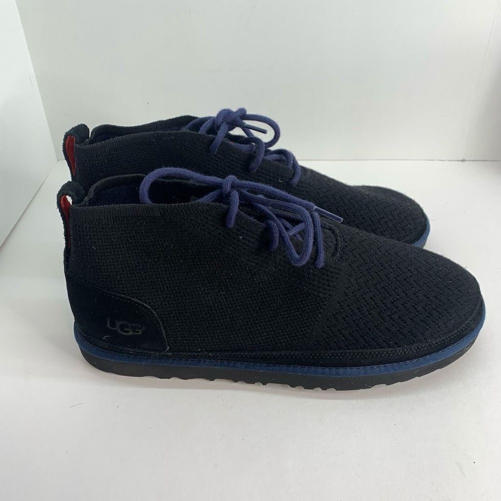 UGG NEUMEL TL BLACK HYPERWEAVE/ WOOL CHUKKA ANKLE BOOTS, MEN US 14 / EUR 48.5